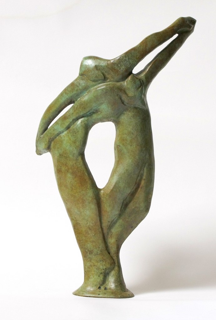 Sculpture bronze"Entrelaçés"/Valia