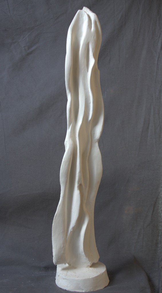 Sculpture "Drapure" 1m  plâtre/Valia
