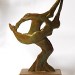 Sculpture bronze "les Patineurs"/Valia
